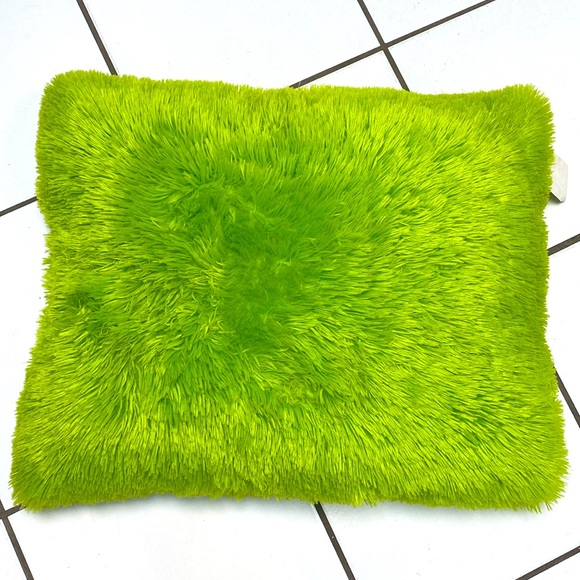 Grinch Fluffy Lime Green Glaze Soft Rectangle Pillow Size 20 x 26" Filled in USA - Picture 3 of 9